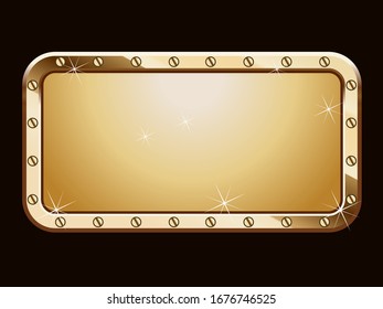 Diseño de cerámica Golden Mosaic. Fondo abstracto de textura dorada. Diseño de elementos de azulejos dorados. Antecedentes de banner, afiche, folleto, web, sitio web. Imagen de ilustración vectorial. 