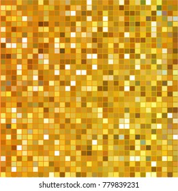 Golden mosaic material