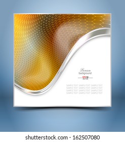 Golden mosaic template for creative design needs