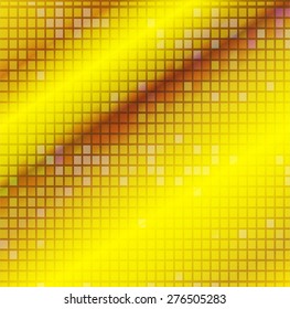 Golden mosaic vector background. gold. pixels Technology background for computer graphic website internet.