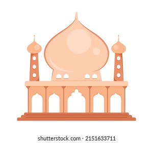 Golden Mosque Building Islamic Temple