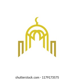 Golden Mosque logo icon