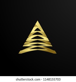 golden mountain symbol has mean beauty, strong, adventure, brave. it can use for adventure, business, and fashion logo company.