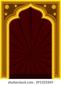 Golden Golden Mythological Retro Frame