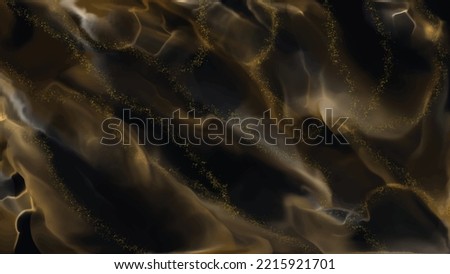 Golden Natural Marble Stone Pattern Background. Abstract Blac Ceramics Wall Tiles Wallpaper