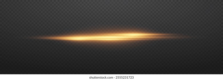 Golden neon effects, horizontal lines and rays of light.