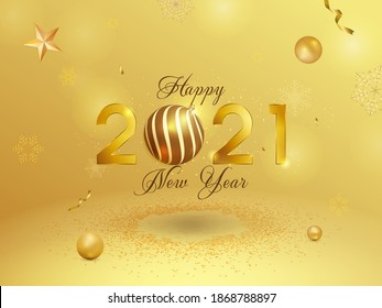 Golden New Year 2021 Background