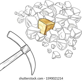 Golden nugget among the stones