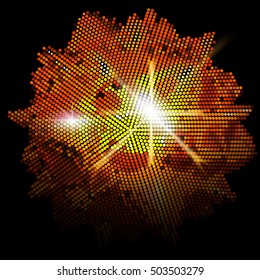  Golden nugget  vector background