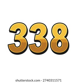 Golden number three three eight