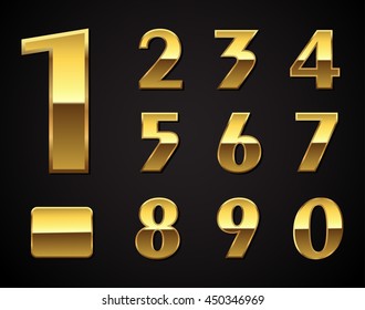 Golden numbers set.