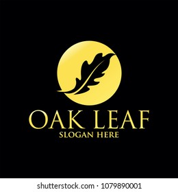 golden oak leaf logo