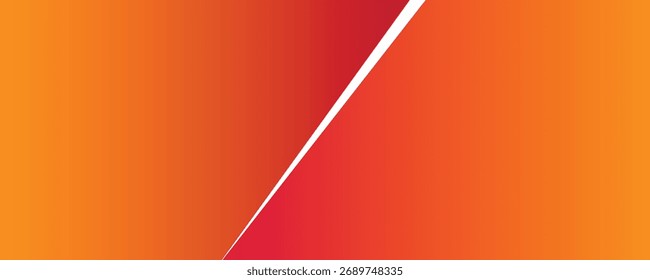 Fondo Abstractas de degradado de naranja dorado y rojo con franja diagonal blanca