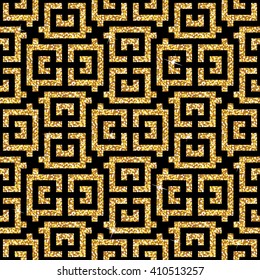 golden oriental swastika pattern
