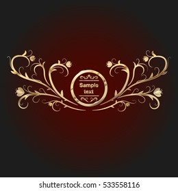 Golden ornament