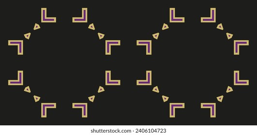 Golden ornament in Arabian style.  Geometric background. Pattern wallpapers and for backgrounds. A popular trend in interior decoration. Geometric texture. 