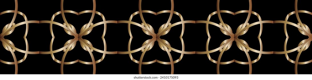 Golden ornament. Colorful patterns of arbitrary shape. Set of design elements for presentation of brochures, business cards, and Wallpapers. Abstract pattern. 