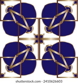 Golden ornament. Colorful patterns of arbitrary shape. Set of design elements for presentation of brochures, business cards, and Wallpapers. 