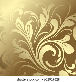 Golden ornament. Luxury background. Decorative pattern.