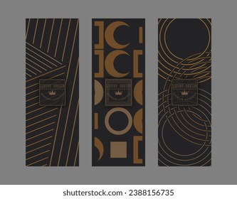 Golden ornament on a dark background. Luxury premium background for covers, interior, packaging and creative idea