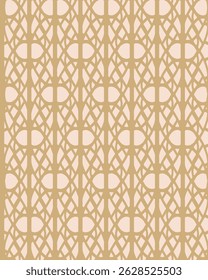 Golden ornament seamless pattern. Graphic decorative background