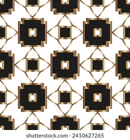 Golden ornament.  For Wallpaper, presentation, background. Interior design. Abstract pattern. Art background.