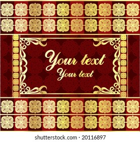 golden ornamental background