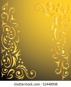 golden ornamental background