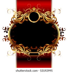 golden ornamental frame