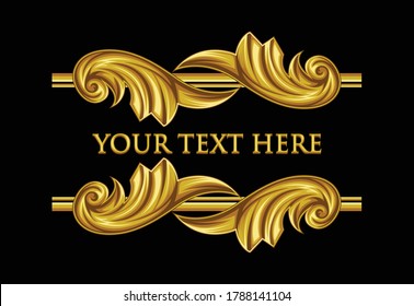 Golden Ornamental Romanesque is a ornament with golden coloured of ornament of ethnical building on romanesque age. this file is isolated, you can download and use it for any needed.