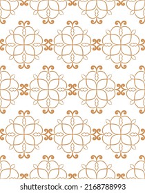 Patrón dorado ornamental sin fisuras para la decoración, impresión, papel pintado, fondo
