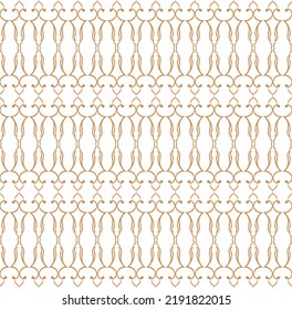 Golden ornamental seamless pattern for decor, print, wallpaper, background