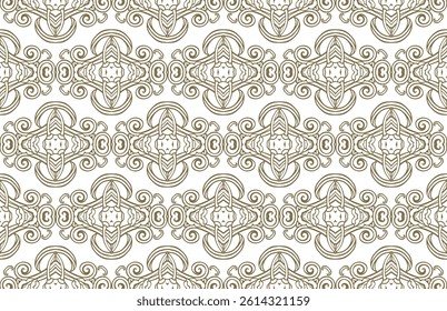  Golden ornamental seamless vector pattern, medieval, oriental style