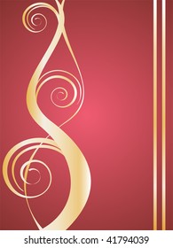 golden ornaments - vector