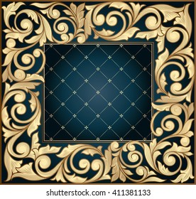 Golden ornate decorative design