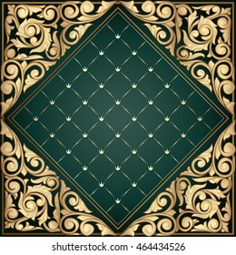 Golden ornate decorative design