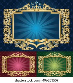 Golden ornate decorative design