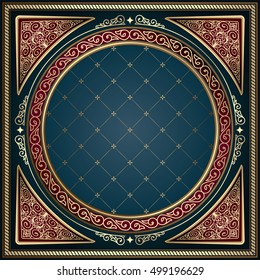Golden ornate decorative design