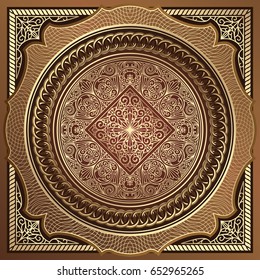 Golden ornate decorative design