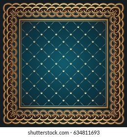 Golden ornate decorative frame