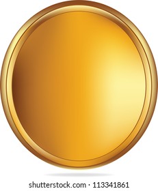 Golden Oval Frame Stock Vector (Royalty Free) 113341861 | Shutterstock