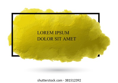 Golden paint background.Vector gold glitter banner.