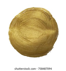 Golden Paint Ball, Vector Illustration
