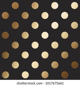 Golden Paint Strokes On Black Background