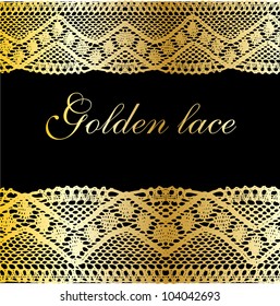 Golden pale lace background
