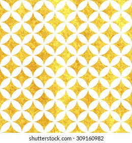 Golden paper seamless pattern with geometric texture