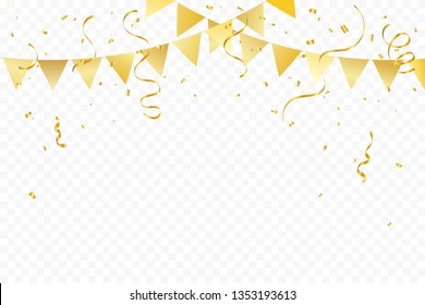 Party Gold Flags Stock Vectors, Images & Vector Art | Shutterstock