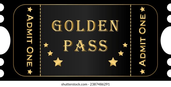 Golden pass. Ticket for event