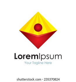 Golden path greatness vision icon simple elements logo