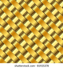 golden pattern, abstract seamless texture; vector art illustration
